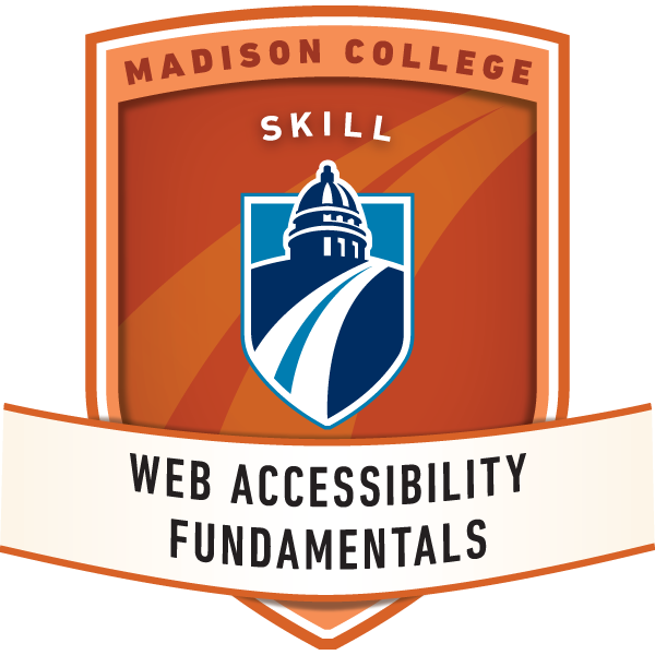 Web Accessibility Fundamentals Badge